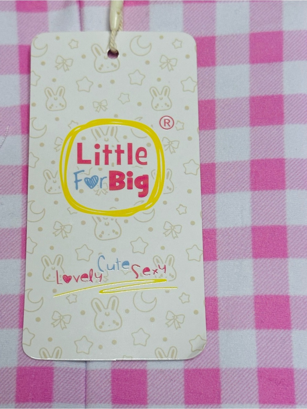 Pink Gingham 'BABY' Ruffle Short Overalls - Picture 12 of 15